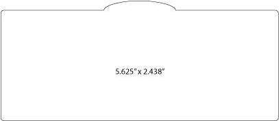 special shaped die 5.625"x2.438"