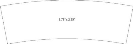 special shaped die line 6.75"x2.25"