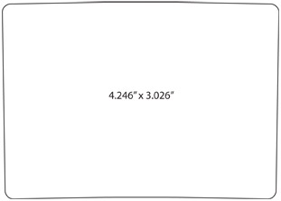 die line for special shaped label 4.245"x3.026"