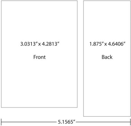 die lines for special sized labels 3.0313"x4.2813" back