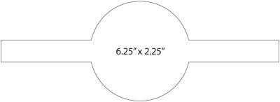die line for 6.25"x2.25" special shape label