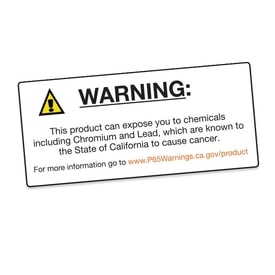 Custom Prop 65 Warning Labels