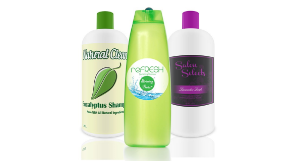custom printed shampoo bottles