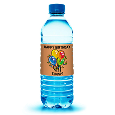 Water Bottle Favors from Lightning Labels